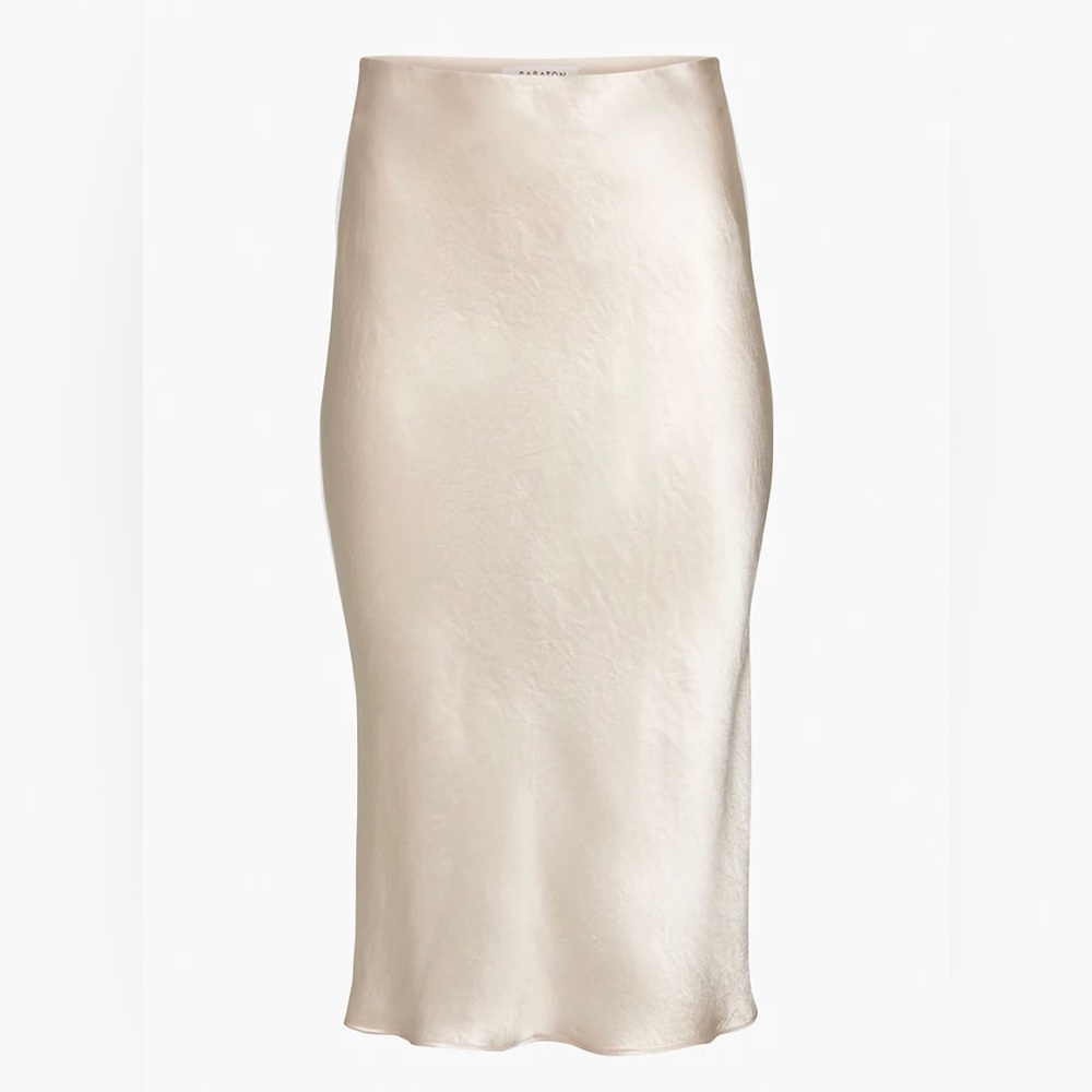 Babaton Cream Midi Skirt
